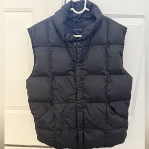 Lands' End Men's Dark Puffer Vest